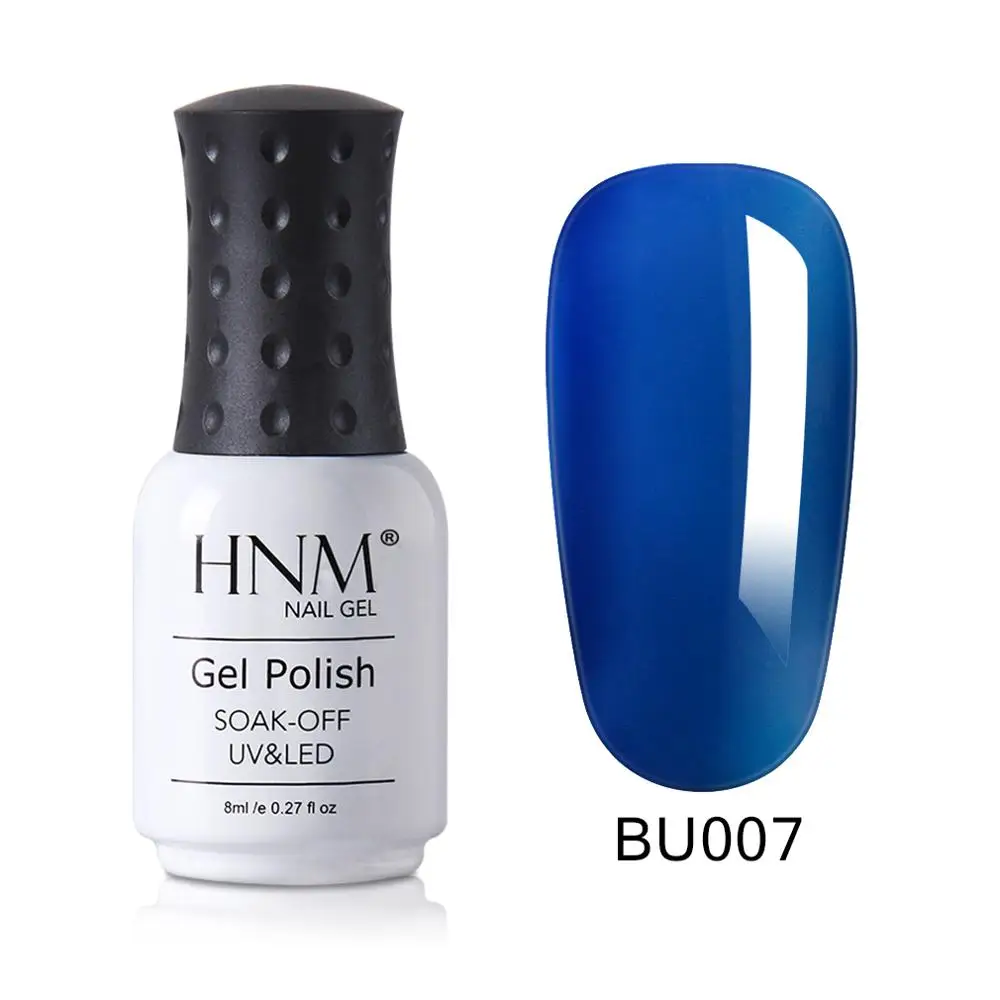 HNM 8 мл гель для ногтей синяя серия UV LED длинный последний лак тиснения