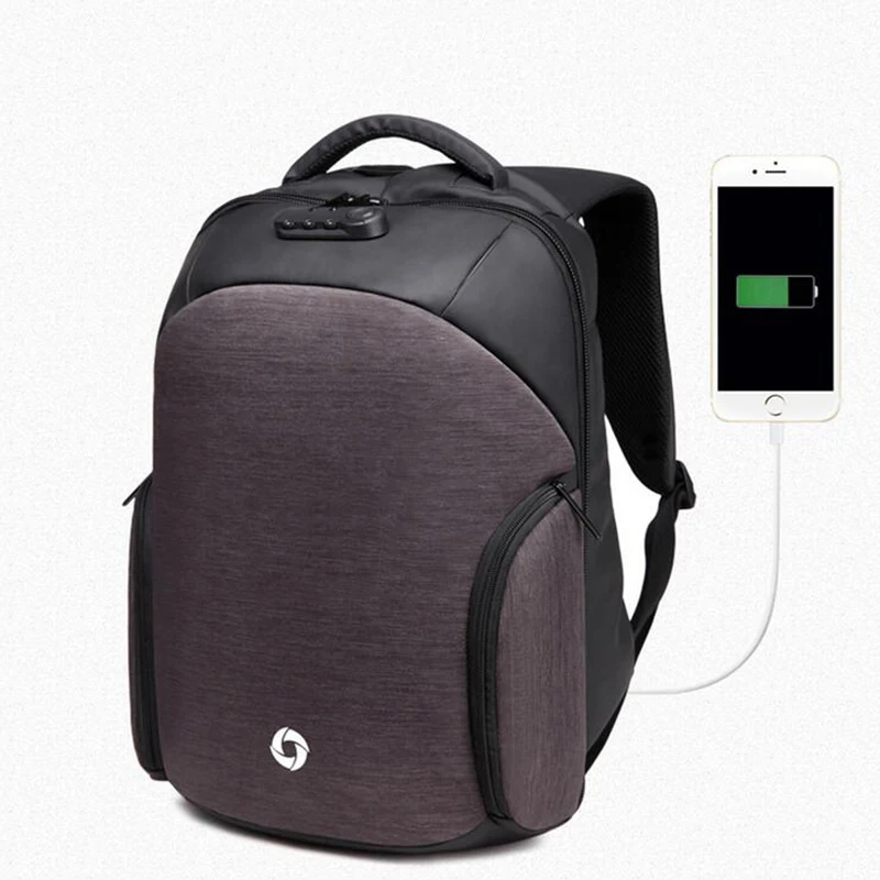 OZUKO 6 цветов модный рюкзак для мужчин и женщин водонепроницаемый мужской USB порт