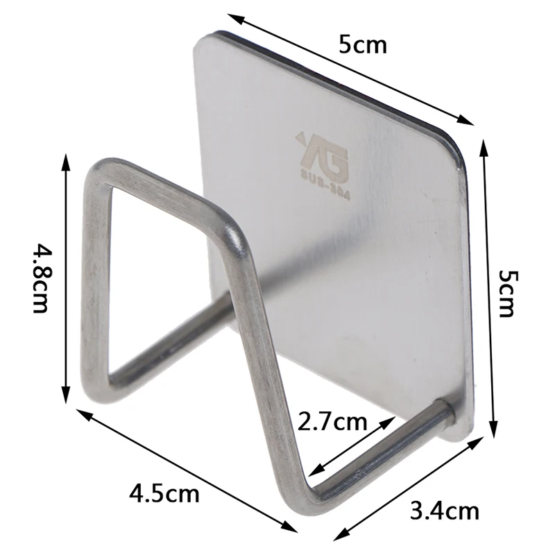 1 шт. Кухня щетка для мытья посуду губка держатель зажим прочный Нержавеющая сталь Сушилка сушилка