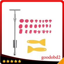 Инструменты для автомобиля PDR Ferramentas удаление вмятин безболезненный инструмент для ремонта вмятин с съемником скользящий молоток ручной инструмент с 24x клейкие насадки для правки вмятин кузова вкладки