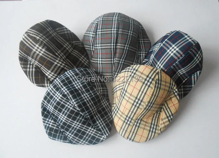 

Classice Checked Winter Autumn Vintage Beret Cap Cabbie Newsboy Plaid Gatsby Driver Hat For Men