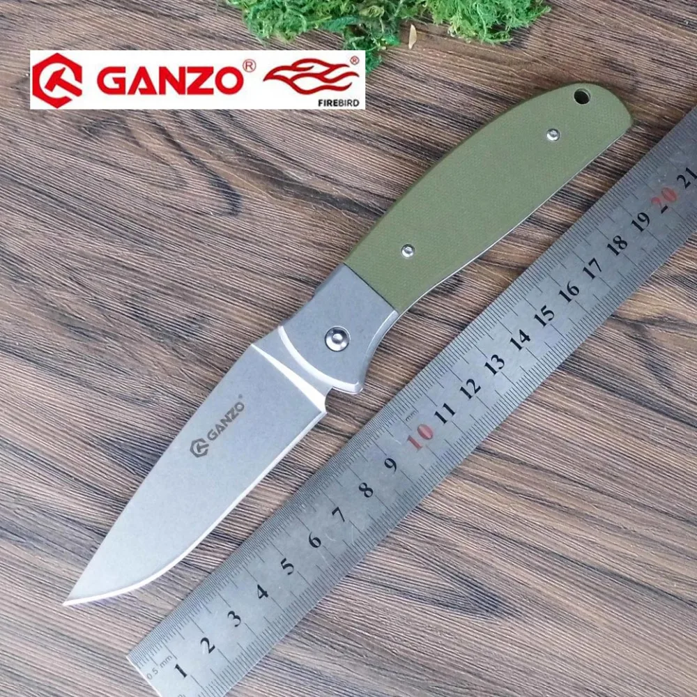 58-60HRC Ganzo G7482 440C лезвие G10 Ручка складной Ножи выживания инструмент Отдых на природе Охота Карманный Ножи тактический edc Открытый инструмент