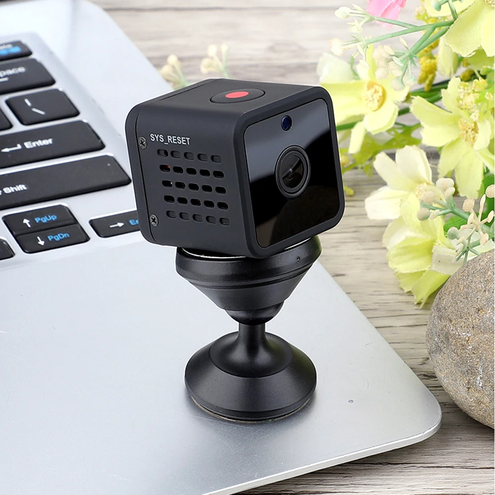 

2019 New HD 1080P Mini Camera Indoor Home Security Camera Night Vision Wifi Camera Built-in Battery for iPhone Android PC iPad