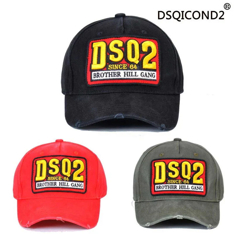 DSQICOND2 бренд DSQ бейсболка для мужчин женщин икона Snapback шляпа вышивка хлопок Письмо кепки папа кепки DSQ2 кости Garros