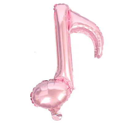2 шт музыкальные нот воздушные шары для воздушный шар для детей Алюминиевая Фольга Красочный гелиевый воздух баллон день рождения украшения поставки - Цвет: pink singel note