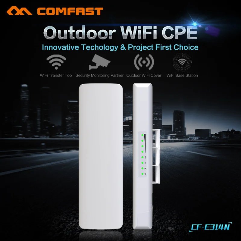 

2PCS 300Mbps outdoor cpe wireless bridge&wireless wi-fi repeater build-in 2*14dBi antenna & WIFI transmitte 1-3KM nanostation