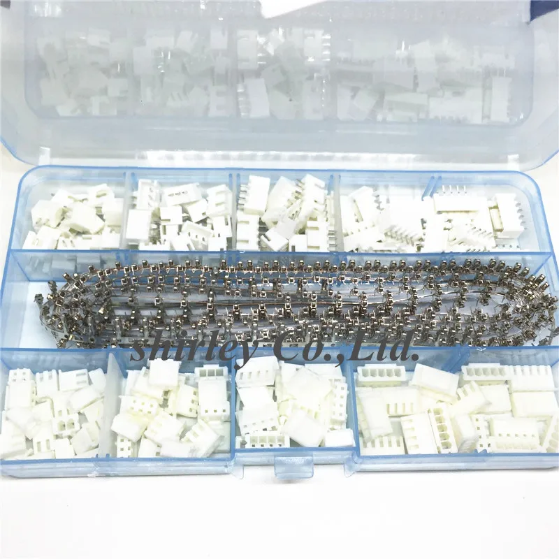 

560pcs XH2.54 2p 3p 4p 5 pin 2.54mm Pitch Terminal Kit / Housing / Pin Header Connector Wire Connectors Adaptor XH Kits