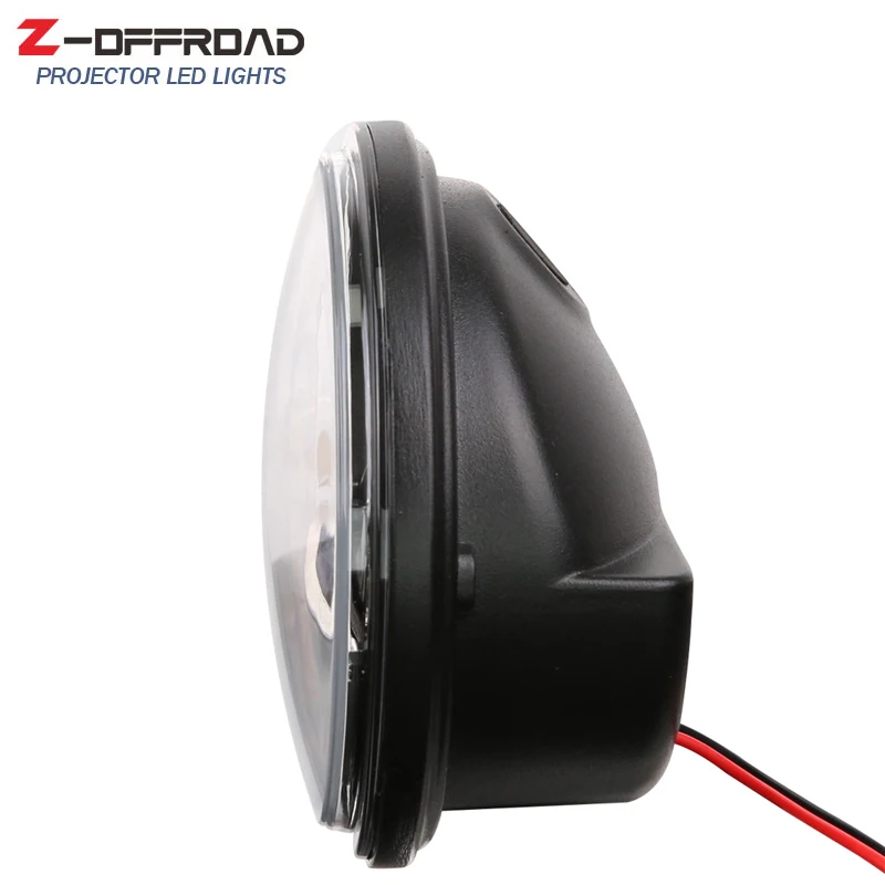 Черный 4 1/2 &quotled лампы ближнего света для Электра Glide Road King круглый 5 дюймов