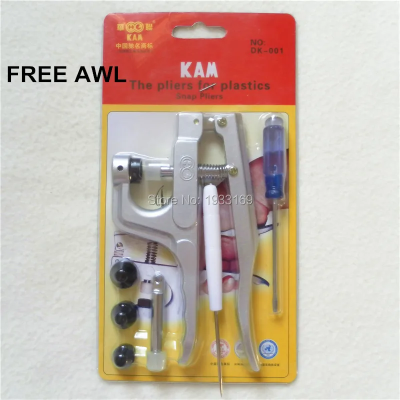 DHL 10pcs KAM Plastic Snaps Buttons Fasteners Pliers Hand Machine Tools Kits DK001 | Дом и сад
