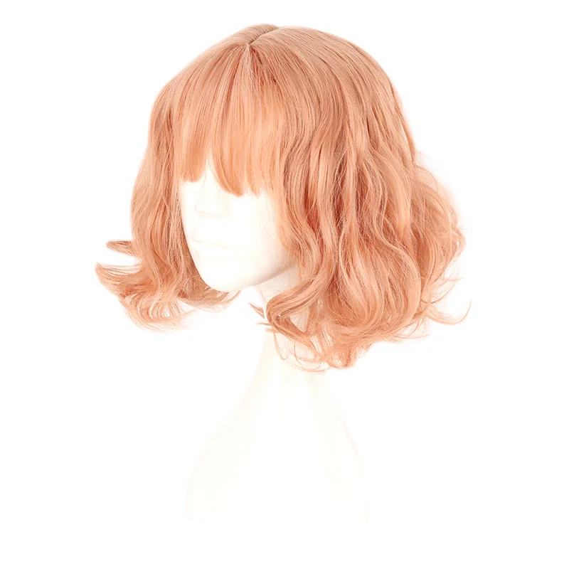 MCOSER Japan and South Korea Wig Air Bang Paragraph With Daily Harajuku Pink Gold Cosplay Wig 100% High Temperature Fiber 2 MCOSER Japan and South Korea Wig Air Bang Paragraph With Daily Harajuku Pink Gold Cosplay Wig 100% High Temperature Fiber 2