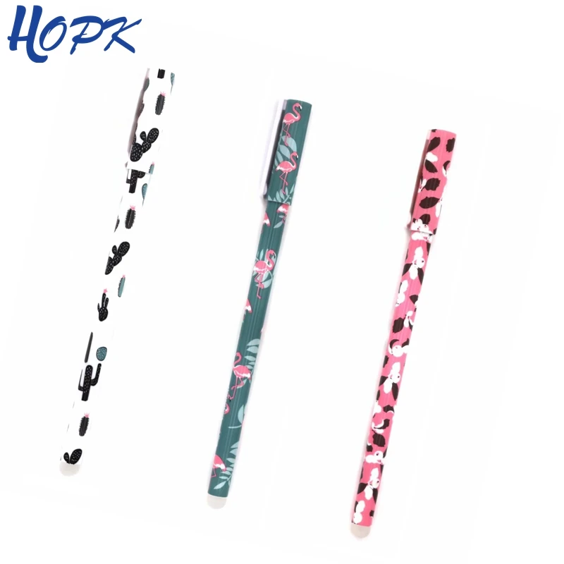 

3Pcs/set 0.35mm Kawaii Erasable Pens Blue ink Washable Handle Gel Pen For School Office Supplies Cute Stationery