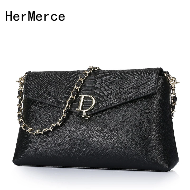 

Hermerce 2018 New Genuine Leather Bag Female Ladies Handbag Women's Luxury Handbags Crossbody Bags Shoulder Handbag Bolsos Mujer