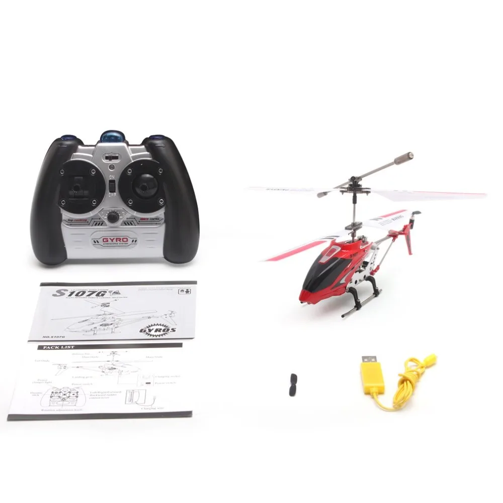 SYMA S107G Metal Series Gyroscope Infrared 3 Channels RC Mini Helicopter YELLOW