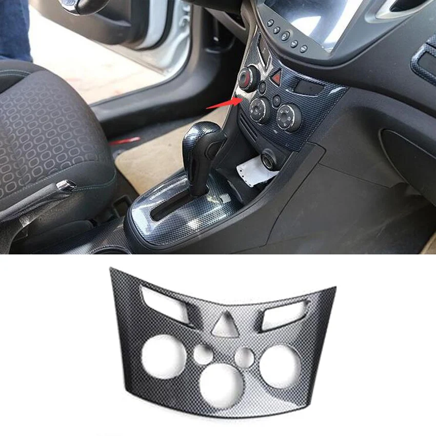 

Car Central Console Air Condition Adjust Switch Knob Panel Decoration Cover Bezel Frame Trim Styling For Chevrolet Trax 14-16