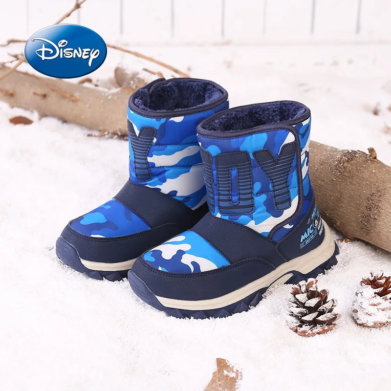 

Disney children's shoes boys shoes winter comfortable plus velvet children's snow boots girls casual waterproof boots size 31-39