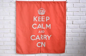

Famous Slogan Prints Cotton Linen Door Curtains Creative American Style Home/Bar Decor Hanging Curtains Bedroom Partition