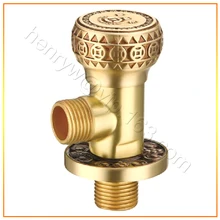 L15591-роскошный настенный Латунный Угловой клапан бронзового цвета