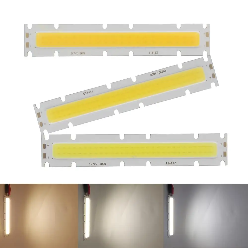 10 шт. 20 Вт LED COB полоса 127 мм x 22 мощный источник света Жесткий DIY модуль лампы 30 33 в DC