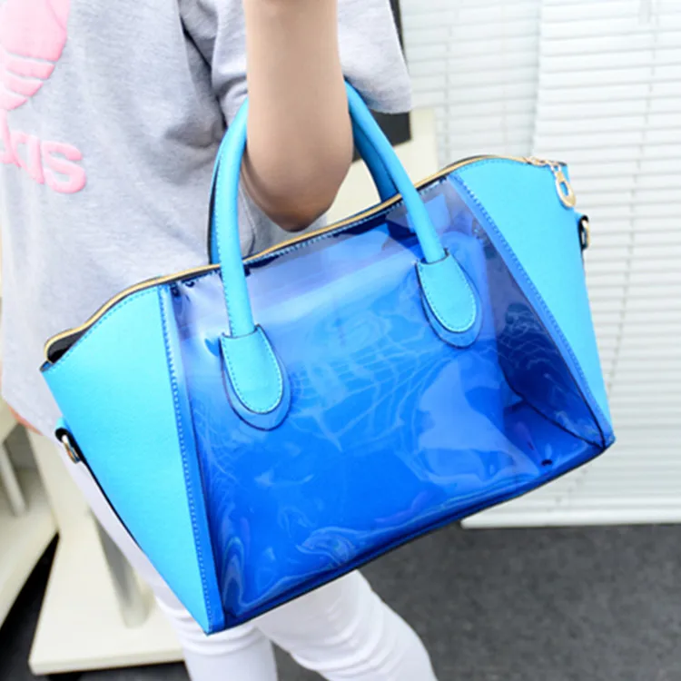 2018luxury brand Clear PVC Tote female Bag Large Transparent Plastic Beach Bags Women Summer ...