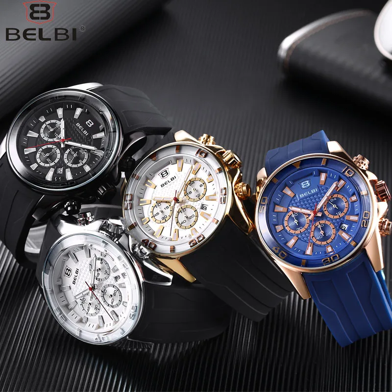 

2019 AAA Mens Wathes Fashion New Male Sport Wristwatches Quartz Battery Luxury Men Modern Wrist Watch Gift Box Black Gold Silver