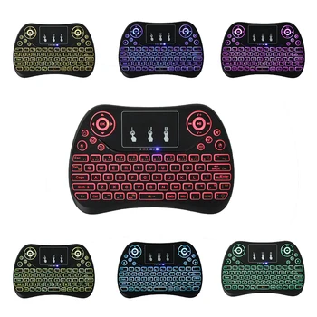 

2.4GHz Mini Wireless Keyboard with Touchpad T2 Air Mouse English Version Handheld for Android TV BOX PC Xgimi H1S Projector