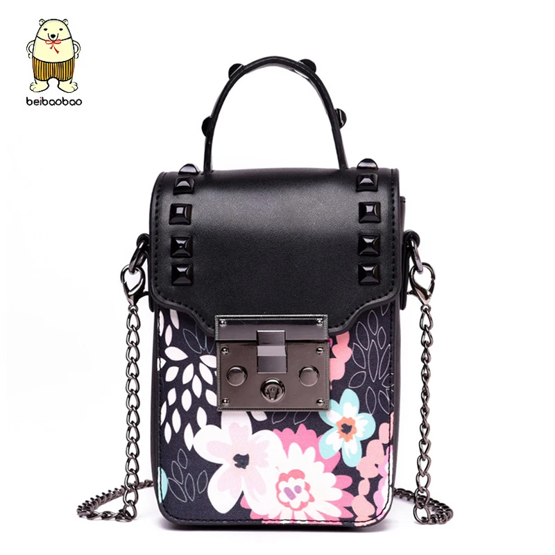 Beibaobao women messenger bags rivet chain style women's bag brands ...
