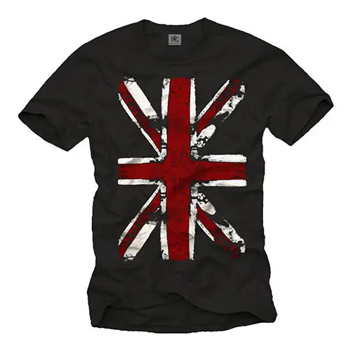 Мужская футболка с английским флагом UNION JACK коротким рукавом британская