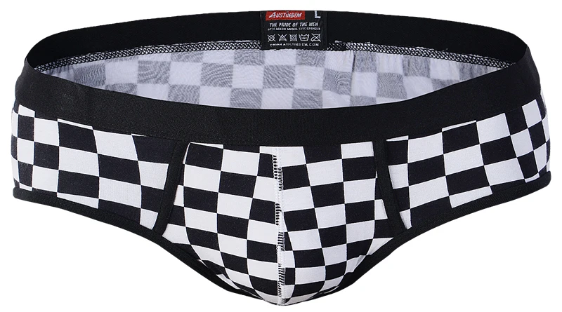 Free shipping!High quality brand AUSTINBEM grid briefs men