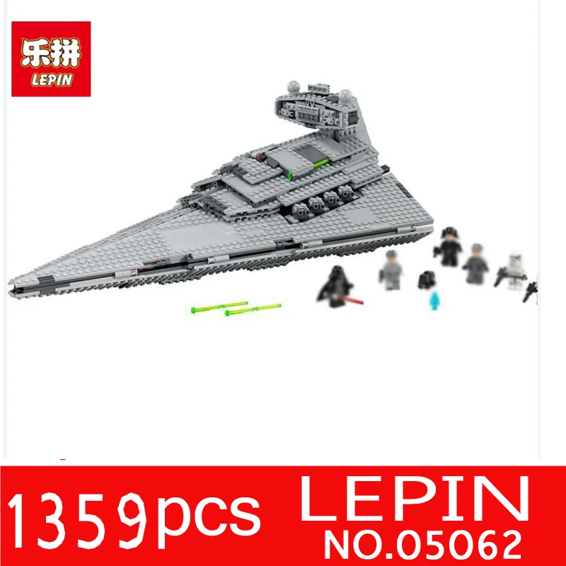 

New LEPIN 05062 1359pcs Genuine Star Series Wars The Imperial Star Destroyer Set 75055 Building Blocks Bricks Educational Toys