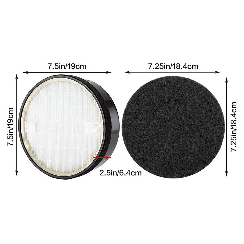 

LV-H132 Replacement Filter, Hepa And Activated Carbon Filters Kit Compatible Levoit Air Purifier Parts LV-H132-RF(3 Pack)