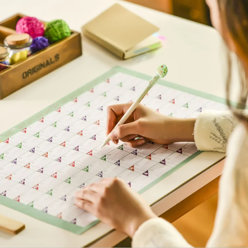 

New Superdeal 100 Day Countdown Calendar Learning Schedule Periodic Planner Table Gift For Kids Study Planning Learning Supplies