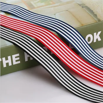 

25mm 1" stripe England style grosgrain ribbon Polyester ribbons DIY hair bow-knot accessories hand made tape 10 yards/lot