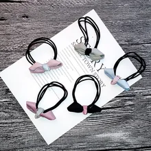 1 шт. веревка для волос для девочек Женская резиновая лента завязанная завязка для волос ювелирные изделия креативные Новые простые резиновые кольца G0409