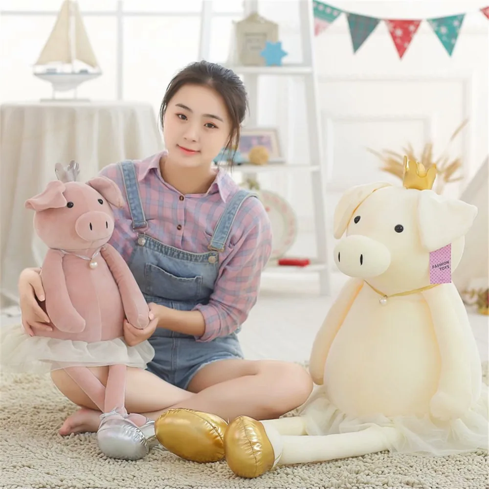 

Cute Ballet Queen Pig Plush Toys Cartoon Animal Soft Stuffed Pig Dolls Baby Accompany Sleep Toy Gifts For Kids 50/80/110cm