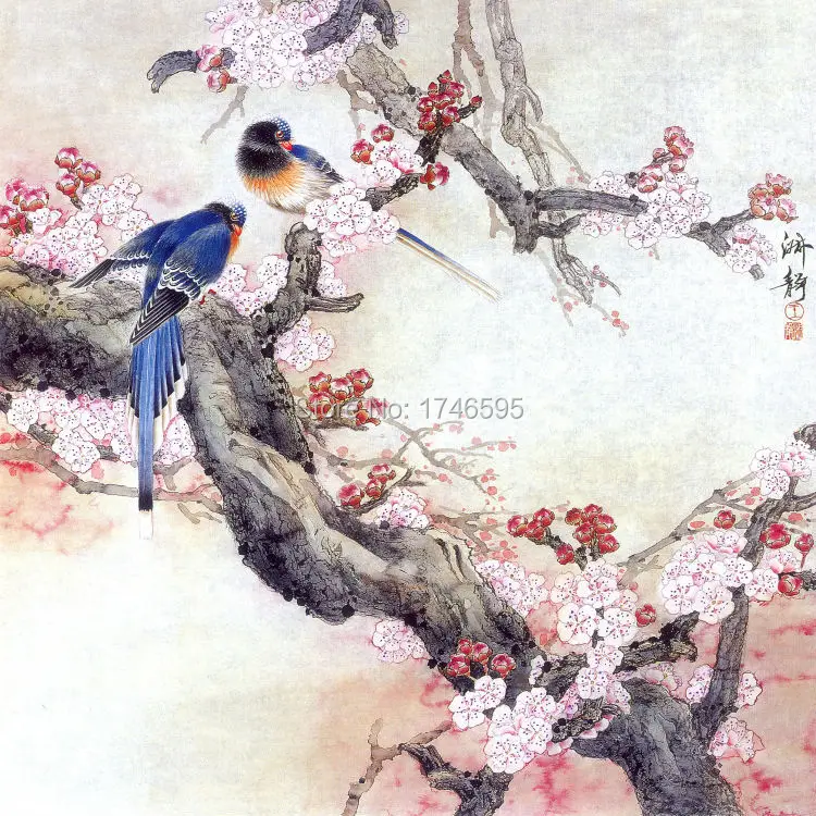 birds plum blossom-2