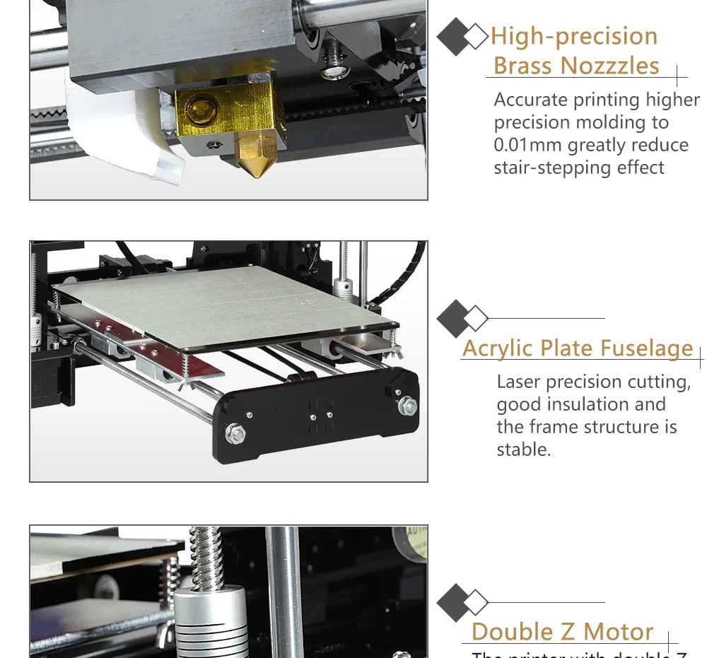 Anet A6 A6L авто-выравнивание DiY 3d принтер Высокая точность Reprap i3 DIY с нитью большой размер печати 220*220*250 мм