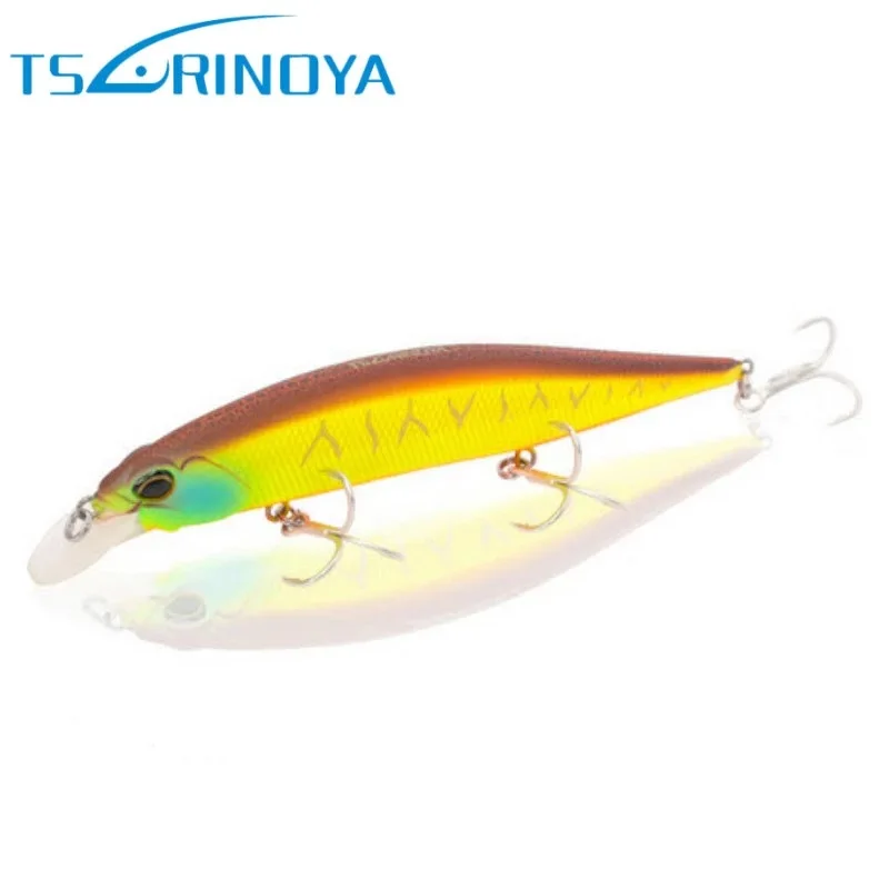 

TSURINOYA Minnow Fishing Lure 12cm 19.5g 3D Eyes Suspending Hard Bait Iscas Artificiais Para Pesca Em Rio Lote Leurres De Peche