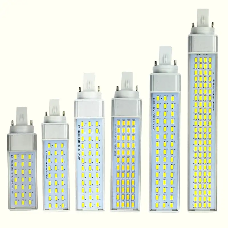12W lámpara LED 18W G23 Horizontal 265V 15W enchufe Bombilla grados 10W 180 de E27 20W SMD 57305630 G24 25W foco AC85 Luz 3c4AR5jLq