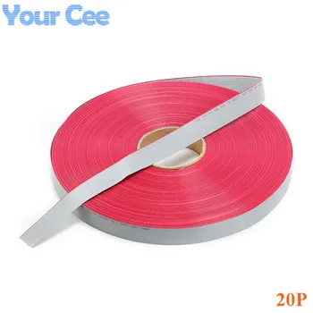 

5m/lot 1.27mm Spacing Pitch 20 pin 20P Grey Gray Flat Ribbon Data Cable Wire Connector AWG28 300V Insulation: 9mils 20 Way