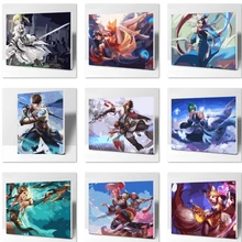 Игровые персонажи DIY живопись по номерам Современная Настенная живопись ручная роспись маслом на холсте для домашнего декора
