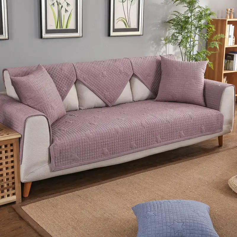 3D Stars Solid Sofa Covers Decorative Couch Covers for Sofas Non slip
