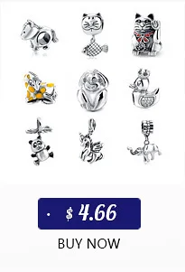 Fit Pandora Bracelets silver 925 Original Perfume bottle beads With Yellow CZ Stone DIY Charms Authentic Jewelry for Women