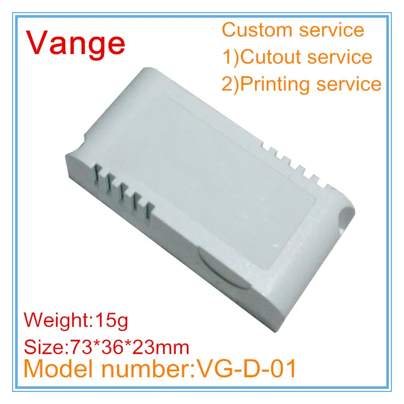 

10pcs/lot electrical outlet project box 73*36*23mm IP54 fireproof PC plastic housing enclosure for LED driver project