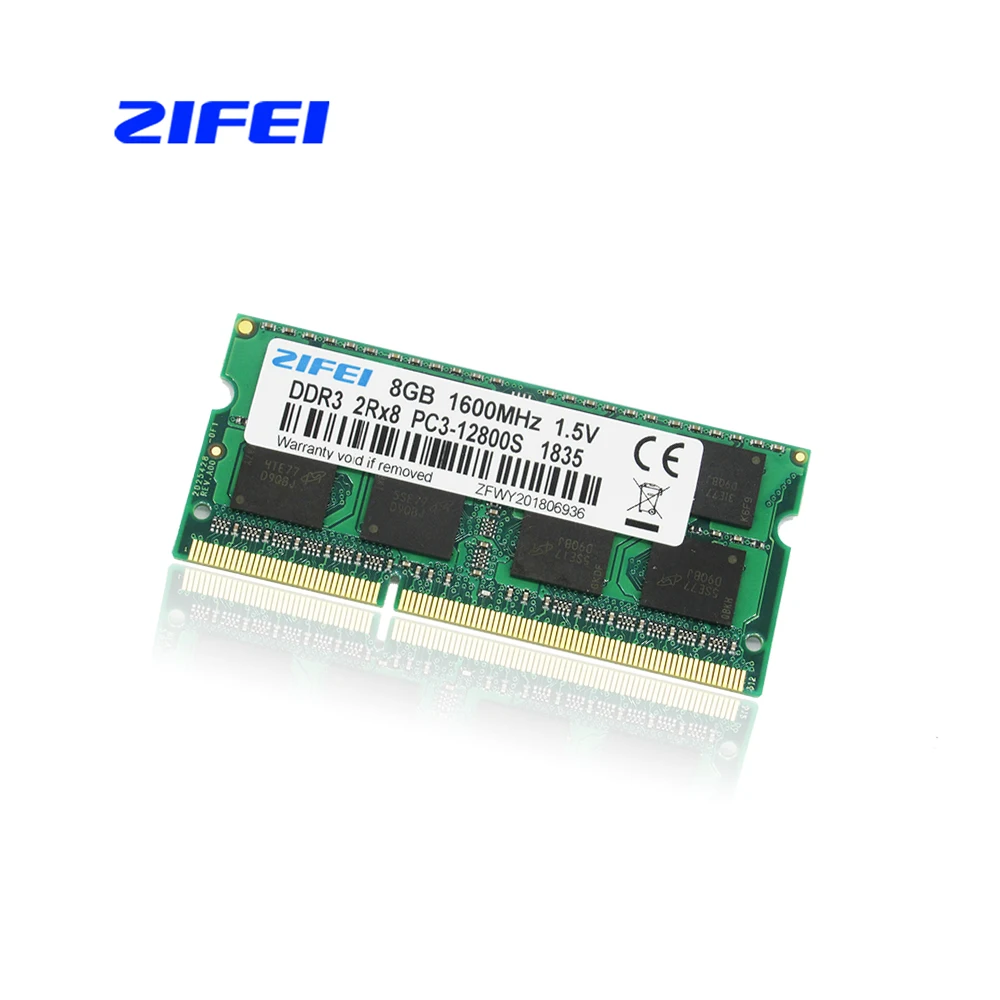 

ZIFEI sodimm DDR3 8GB 1600 MHz Laptop Memory 204pin 1.5V PC3-12800 sell 4gb 1600MHZ RAM