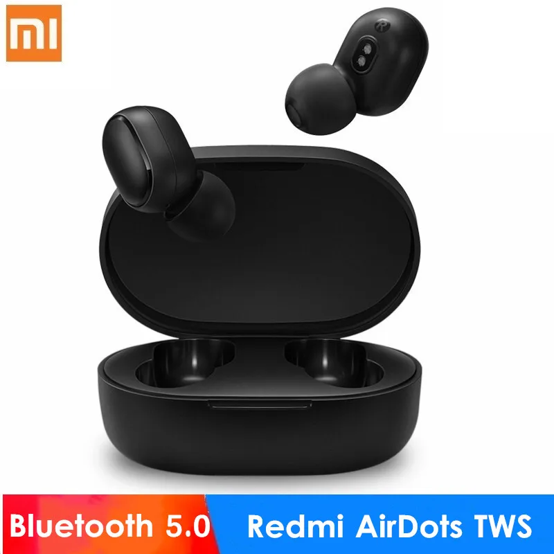 Xiaomi Redmi AirDots TWS Беспроводная гарнитура Bluetooth 5,0 шумоподавление Handsfre стерео мини наушники Голосовое управление с микрофоном