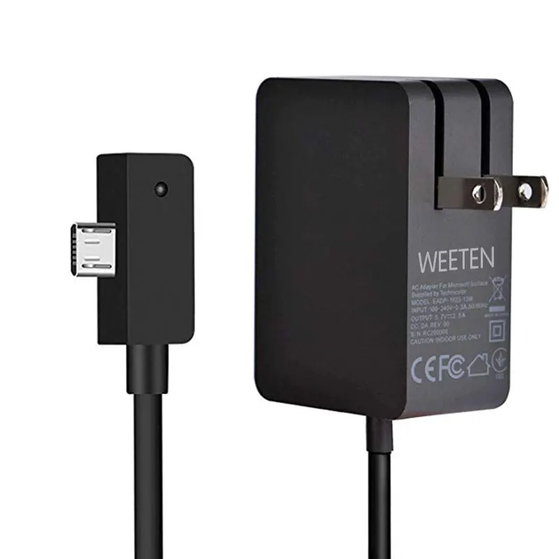5.2 V 2.5A 13 W محول تيار متردد شاحن ل مايكروسوفت سطح 3 1623 1624 1645 المصغّر usb اللوحي جدار المحمول مهايئ لشاحن