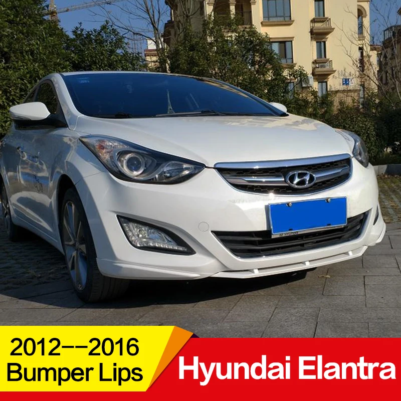 Использование для hyundai Elantra Avante бампер губы 2012- Комплект кузова спойлер спортивные аксессуары защита переднего и заднего бампера