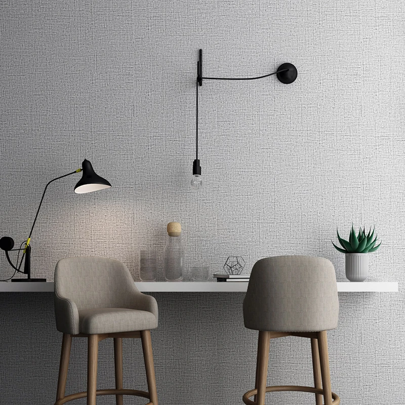 

Self-Adhesive Grey Wallpaper 3D Plain Color PVC Wall Sticker Living Room Bedroom Dorm Modern Simple Fashion Background Wall 3 D