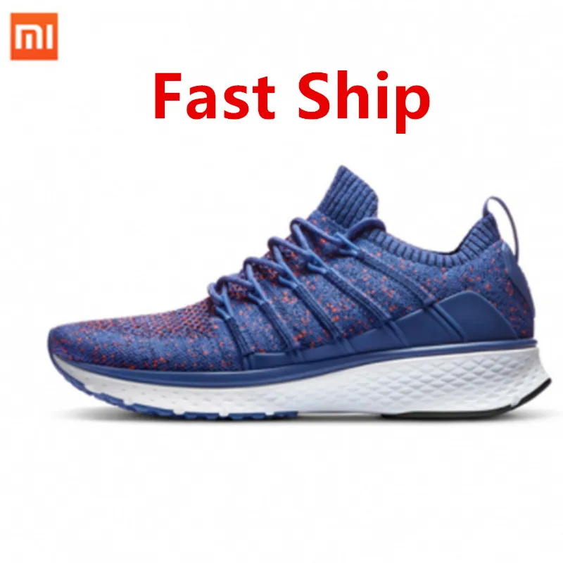 

Original Xiaomi Mijia Sports Shoes Sneaker 2 Uni-Moulding Techinique New Fishbone Lock System Elastic Knitting Vamp Smart Sports