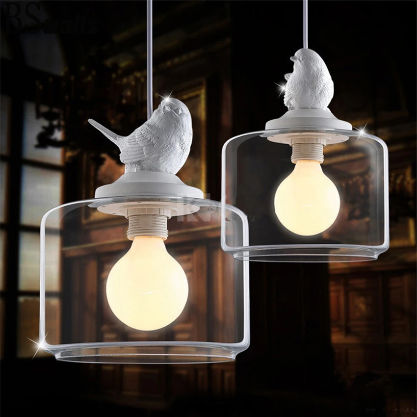 zo veel werkgelegenheid Grazen Moderne Tuin Led Glas Hanglampen Hars Vogel Hanger Lampen Hanglamp  Pendentes Para Sala De Jantar Industriële Verlichting|glass pendant  light|led glass pendant lightpendant lights - AliExpress